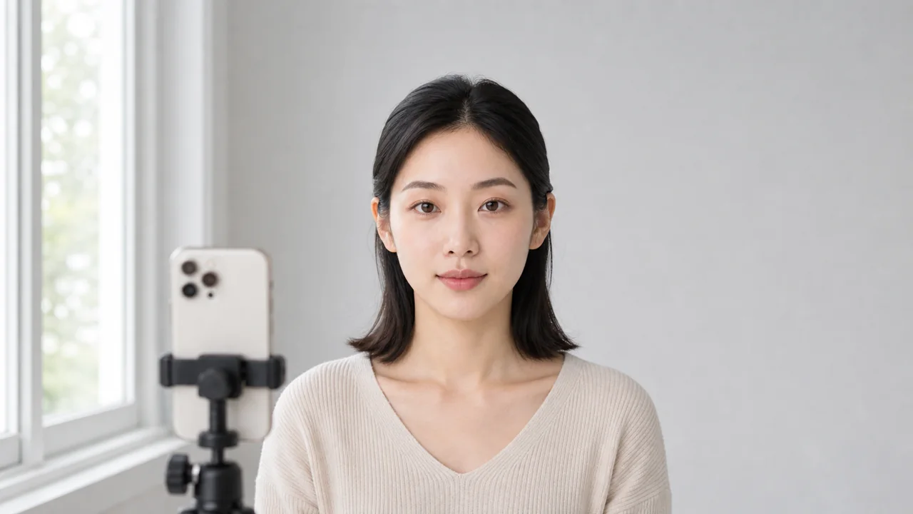 Taking a clear front-facing photo for AI makeup try-on