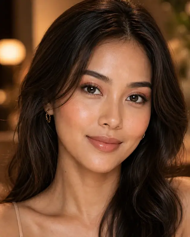 Peach Beige Date makeup reference