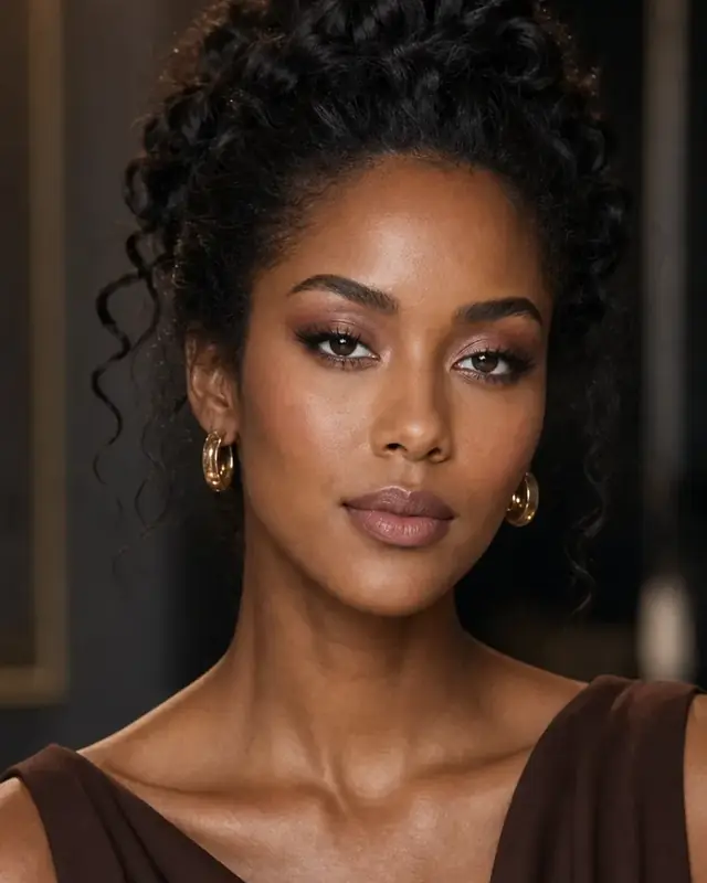 Soft Editorial makeup reference