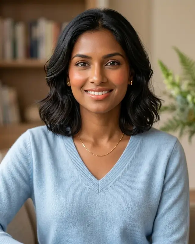 Peach complexion look shown in the try-on workspace