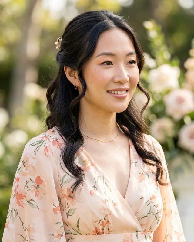 夏の結婚式ゲストのメイク参考画像