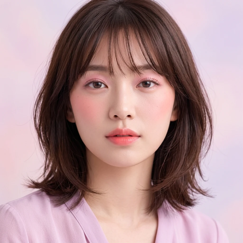 워터컬러 블러셔 메이크업 참고 이미지